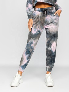 Nueva llegada personalizada Tie Dye diseño recortado con capucha de las mujeres de invierno Streetwear moda Chándal de talla grande chándales ecológicos - Product Image 6