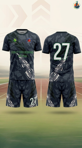 ชุดยูนิฟอร์มกีฬาแบบกำหนดเอง ชุดฟุตบอล/ชุดฝึกซ้อม กางเกงขาสั้น ระบายอากาศได้ดี ผลิตจากโพลีเอสเตอร์ พิมพ์ลายด้วยความร้อน สำหรับทุกเพศ รับผลิตแบบ OEM - Product Image 2