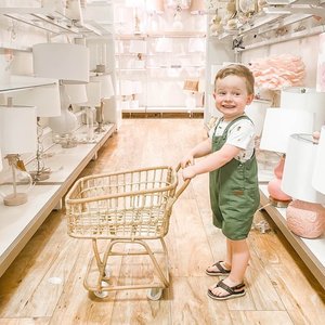 Carrito de supermercado hecho a mano de ratán de diseño personalizado carrito de compras barato al por mayor - Product Image 5