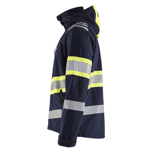 Breathable Waterproof Canvas Letter Pattern Stand Collar Winter Hooded Safety <b>Jacket</b> Construction <b>Workers</b> Full Custom High - Product Image 3