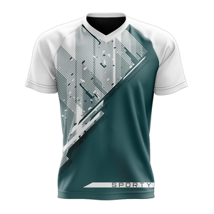 Camiseta de Cuello en V para Hombre, Color Personalizado, Algodón y Poliéster, Transpirable, Ecológica, de Secado Rápido, Diseño en Blanco, en Oferta - Product Image 5