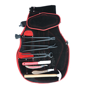 Kit de herramientas para herrador con extractor de clavos, alicates para pezuñas, cortador de uñas y pinza para abcesos, martillo de herrador, cuchillo de abcesos grande - Product Image 1