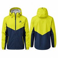 Nouvelles vestes de pluie d'hiver à capuche pour hommes, prix abordable, tendance, service OEM, faible MOQ, écologiques, respirantes, logo frontal, pour la vente en ligne