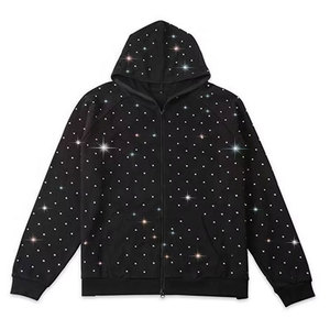 Sudadera con Pedrería para Hombre de Alta Calidad Hecha en Pakistán, Diseño con Pedrería Brillante, Ropa Casual, Moda Moderna - Product Image 1