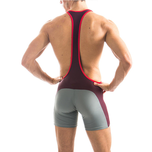 High Quality Men's Customized Color & Logo Sublimation Printed Quick Dry Plus Size Gym Tank <b>Top</b> Wrestling Singlet <b>Low</b> MOQ Price - Product Image 2