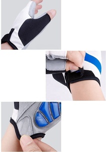 Gants de vélo pour hommes, matériau respirant, paume en cuir synthétique avec rembourrage en caoutchouc pour une meilleure adhérence, gant de vélo pour femmes - Product Image 5