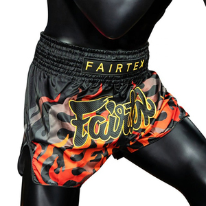 Pantalones Cortos de Muay Thai Personalizados al por Mayor, de Satén, para Kickboxing y Boxeo, 100% Poliéster, de Secado Rápido, Elásticos y Transpirables - Product Image 4