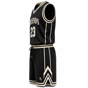 Maillots de basket-ball unisexes respirants à séchage rapide, grande taille, en polyester, pour adultes, entraînement sportif, prix le plus bas - Product Image 2