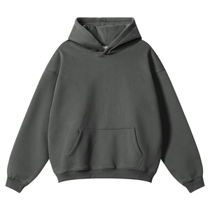 Custom Boxy Baggy Hooded Unisex <b>Thick</b> 420GSM <b>Fleece</b> Breathable Hommes Streetwear High Quality Polyester Cotton Heavyweight - Product Image 1