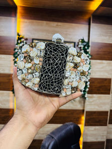 Hot Bán Nhựa Ly Hợp Thiết Kế Kim Loại Xử Lý Ví Cho Phụ Nữ Xu Hướng Tay Ly Hợp Túi Buổi Tối Túi Đám Cưới Cô Dâu Tắm Fwe - Product Image 5