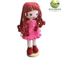 Muñeco de Ganchillo Creativo, Amigurumi, Juguete de Peluche, Estilo de Dibujos Animados, Muñeco de Hilo Creativo para Niñas, Regalo Navideño, Venta al por Mayor, Hecho a Mano
