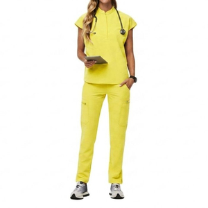 Nurse <b>Scrubs</b> <b>Set</b> Custom Logo Breathable Medical Uniform Comfortable Hospital Workwear OEM Bulk Supplier <b>Scrub</b> Suits - Product Image 3