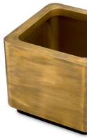 Jardinière design faite à la main en métal et fer à motif carré, jardinière décorative classique et élégante, vente en gros à chaud