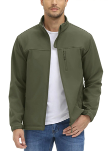 Chaquetas de Invierno al por Mayor para Hombre, Chaqueta Softshell con Logotipo Personalizado, Chaqueta Cortavientos Táctica de Invierno para Hombre - Product Image 3