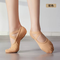 Zapatillas de Ballet para Niñas y Mujeres, Zapatillas de Punta con Tiras de Satén, Zapatos de Baile de Alta Calidad, Logotipo Personalizado, Unisex, de Cuero, Personalizables