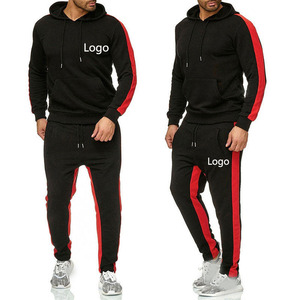 Ensemble de survêtement d'hiver personnalisé à capuche pour hommes, couleur unie, vente en gros, vêtements de sport athlétiques pour la gym, la course et l'entraînement - Product Image 1