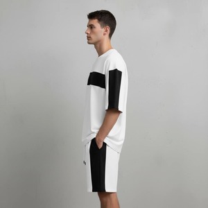 Conjunto de Camiseta y Pantalones Cortos de Verano para Hombre, Talla Grande, Transpirable, Ecológico, Cuello Redondo, Personalizado OEM - Product Image 4