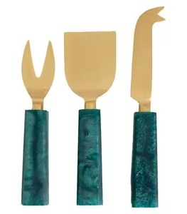 New Design <b>Cheese</b> <b>Knife</b> <b>Set</b> With Marble Handles Stainless Steel Blades Durable Serving Tools For <b>Cheese</b> Presentation - Product Image 4