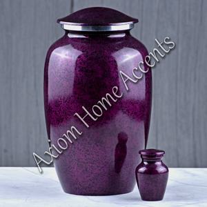 โกศเผาศพอลูมิเนียมที่ซับซ้อนและมีรายละเอียดที่ทำด้วยมือที่ซับซ้อนที่ระลึกโดยสัจพจน์ของบ้าน - Product Image 2