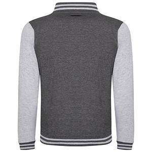 Chaqueta Varsity Premium de Invierno para Hombre, Cuello Alto, Parches Bordados Personalizados, Logotipo Frontal, Chaqueta Casual de Alta Calidad OEM - Product Image 6