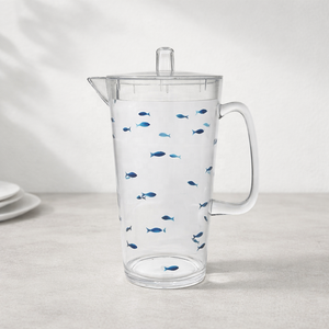 Jarra de Agua de Plástico Irrompible Sin BPA con Tapa para el Hogar y Restaurantes - Product Image 2