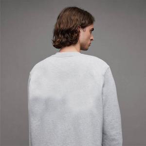 Sudadera de alta calidad con cuello redondo, personalizada con relieve, 100% algodón, corte holgado, sudadera para hombre - Product Image 2