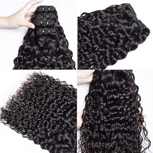Extensions de cheveux à finition lisse, compatibles permanente, pour tous types de cheveux, tissage machine, double trame, pointes double drawn, légères - Product Image 2