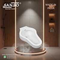 WC SANSO en céramique à poser au sol, avec siphon intégré, garantie à vie, design minimaliste, équipement sanitaire pour salle de bain