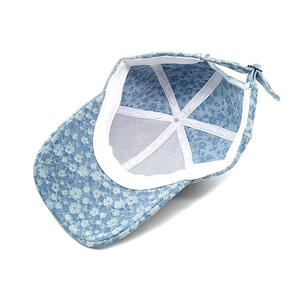 Gorra de Béisbol Unisex de Mezclilla a Cuadros Azules, 6 Paneles, Visera Ajustable, Gorra Casual de Primavera/Verano, Talla Adulto - Product Image 2