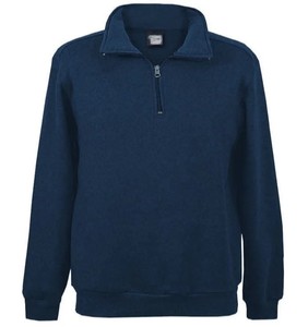 Men's Black 1/4 <b>Zip</b> <b>Hooded</b> for Long Sleeve Knitted Solid Winter Slim Fit Casual Streetwear Sweatshirt - Product Image 2