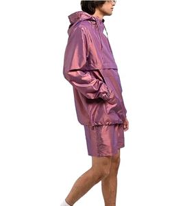 Chaquetas cortavientos de nailon para exteriores para hombre de alta calidad al por mayor, chaqueta cortavientos de tela transpirable impermeable de secado rápido personalizada - Product Image 5