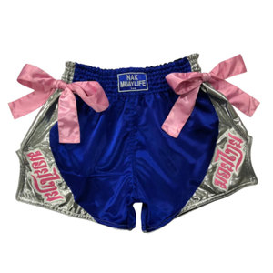 กางเกงมวยไทย MMA แบบสั่งทำ OEM สไตล์ลำลอง พิมพ์โลโก้ ระบายอากาศได้ดี ผ้าโพลีเอสเตอร์ ปักลาย ขายส่ง - Product Image 4
