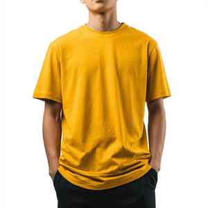 Camiseta Personalizada para Hombre, Talla Grande, Lisa, con Impresión de Logotipo, 100% Algodón, Camiseta Holgada para Hombre - Product Image 5