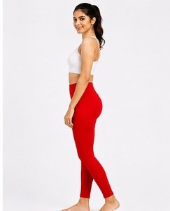 Women's High Elastic Waist Full Length Yoga <b>Leggings</b> Solid Color <b>Butt</b> <b>Lifting</b> Gym Breathable Tummy Control Workout - Product Image 6