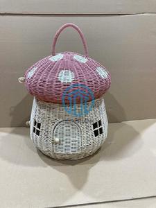 Handwoven Rattan Mushroom Storage Basket for Kids | Made in Vietnam | Factory Wholesale | Custom OEM & ODM - Product Image 4