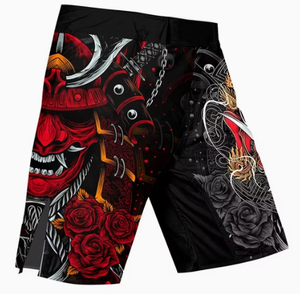 Pantalones Cortos de MMA con Estampado Personalizado para Hombre, Diseño de Demonio Rojo, Sublimación, Secado Rápido, Ropa de Artes Marciales Mixtas, Ajuste Regular, Pantalones Cortos de Lucha para Adultos - Product Image 3