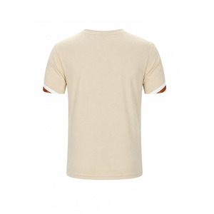Ensemble T-shirt et short beige pour homme Ekin Impex, col rond, séchage rapide, style streetwear, tissu tricoté avec logo imprimé, ensemble pour l'été - Product Image 5