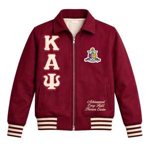 Veste universitaire en laine Kappa Alpha Psi Krimson, vêtements de fraternité grecque avec style universitaire classique et chaleur premium pour un usage quotidien - Product Image 4