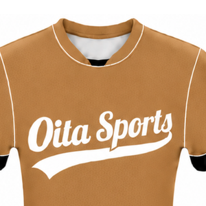 Maillot de football marron camel à manches courtes, uniforme d'équipe sportive, tenue d'entraînement, vêtements de sport, vêtements de performance - Product Image 3