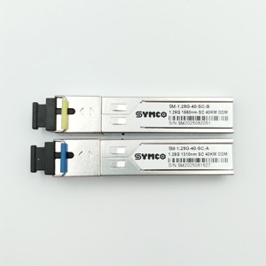 ตัวรับส่งสัญญาณ SFP 1.25G SM-1.25G-40-SC ตัวเชื่อมต่อแบบ Symco SC เป็น SC โหมดเดี่ยวไฟเบอร์ DDM 40กม. โมดูลแสง FTTH/ftx - Product Image 2