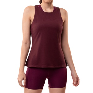 Premium Breathable Eco-Friendly Quick Dry <b>Women's</b> <b>Tank</b> <b>Top</b> Summer Fashion High Quality <b>Knitted</b> Fabric Yoga <b>Tops</b> Custom Logo - Product Image 1
