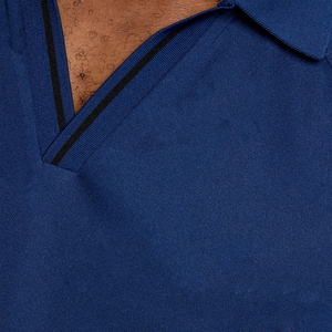 Polo Deportivo con Estampado de Fútbol, Color Azul Marino, Personalizado, Transpirable, Informal, de Alto Rendimiento, Tejido Premium, Marca Privada - Product Image 5