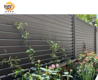 Clôture de confidentialité et balustrade de balcon en aluminium avec grille pour décoration de jardin extérieur, allée de villa