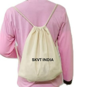 Men's Reusable Eco-Friendly Waterproof Quick Dry Organic Cotton Lining Physiological Curve Back Drawstring Backpack Customizable - Product Image 5