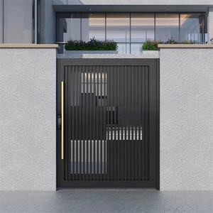 Portes de cour en fer forgé, <span class=keywords><strong>prix</strong></span>, portes d'entrée électriques simples, portes de cour en alliage d'<span class=keywords><strong>aluminium</strong></span>, portes de cour en métal - Product Image 1