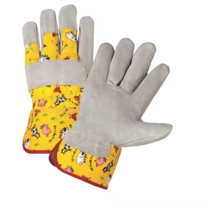 Gants de travail en cuir de vachette pleine fleur de haute qualité, résistants, doux et confortables, équipement de sécurité pour la construction, protection personnelle - Product Image 1
