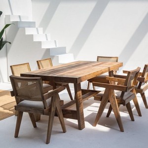 โต๊ะอาหารไม้มะม่วงวานดานา ออเรโอ ฟอลคอน ดีไซน์ร่วมสมัย ทำมืออย่างประณีต - Product Image 1