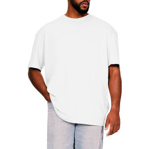 T-shirts surdimensionnés pour hommes, style hip-hop, personnalisables avec logo de marque sur le devant, écologiques, 100% coton respirant, poids lourd - Product Image 4
