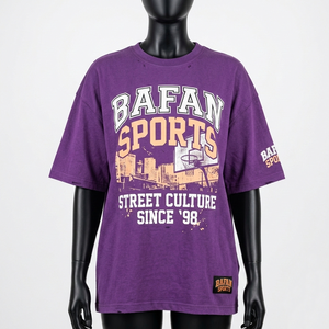 Camiseta Extra Grande para Mujer, Algodón Premium Jersey 200 GSM, Suave y Transpirable, Estilo Urbano, Estampado Gráfico, Logotipo Personalizado - Product Image 4