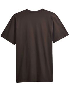เสื้อยืดคอกลมแขนสั้นสีดำสำหรับผู้ชาย ทรงปกติ ผ้าเรียบ ไม่มีลาย - Product Image 2